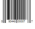 Barcode Image for UPC code 093448000077