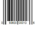 Barcode Image for UPC code 093600000136