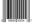 Barcode Image for UPC code 093690000047