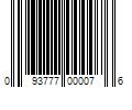 Barcode Image for UPC code 093777000076