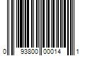 Barcode Image for UPC code 093800000141