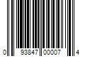 Barcode Image for UPC code 093847000074