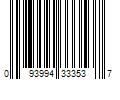 Barcode Image for UPC code 093994333537