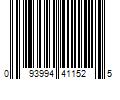 Barcode Image for UPC code 093994411525