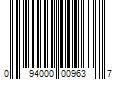 Barcode Image for UPC code 094000009637