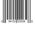 Barcode Image for UPC code 094100000398