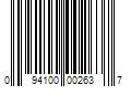 Barcode Image for UPC code 094100002637