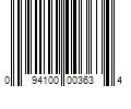 Barcode Image for UPC code 094100003634