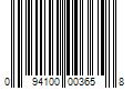 Barcode Image for UPC code 094100003658