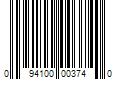 Barcode Image for UPC code 094100003740