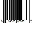 Barcode Image for UPC code 094200009857