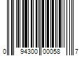 Barcode Image for UPC code 094300000587