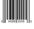 Barcode Image for UPC code 094365000058