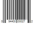 Barcode Image for UPC code 094400000272