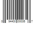 Barcode Image for UPC code 094400000357