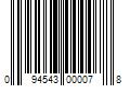 Barcode Image for UPC code 094543000078