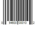 Barcode Image for UPC code 094600000102