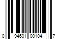 Barcode Image for UPC code 094601001047