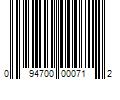 Barcode Image for UPC code 094700000712