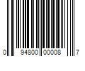 Barcode Image for UPC code 094800000087