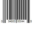 Barcode Image for UPC code 094800000445