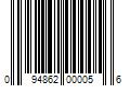 Barcode Image for UPC code 094862000056