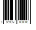 Barcode Image for UPC code 0953850000006