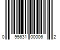 Barcode Image for UPC code 095631000062