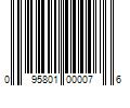 Barcode Image for UPC code 095801000076