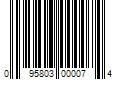 Barcode Image for UPC code 095803000074