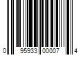 Barcode Image for UPC code 095933000074