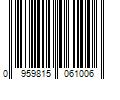 Barcode Image for UPC code 09598150610022