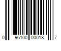 Barcode Image for UPC code 096100000187