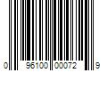 Barcode Image for UPC code 096100000729