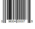 Barcode Image for UPC code 096304000075