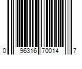 Barcode Image for UPC code 096316700147