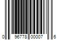 Barcode Image for UPC code 096778000076