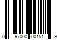 Barcode Image for UPC code 097000001519