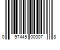 Barcode Image for UPC code 097445000078