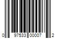 Barcode Image for UPC code 097533000072