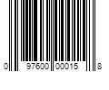 Barcode Image for UPC code 097600000158