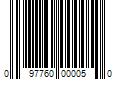 Barcode Image for UPC code 097760000050