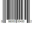 Barcode Image for UPC code 098000004302