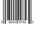 Barcode Image for UPC code 098000007532