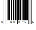 Barcode Image for UPC code 098000007556