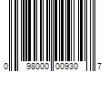 Barcode Image for UPC code 098000009307