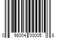 Barcode Image for UPC code 098004000058