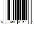 Barcode Image for UPC code 098100001171