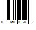 Barcode Image for UPC code 098100001737