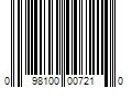 Barcode Image for UPC code 098100007210